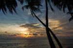 インド洋の夕日